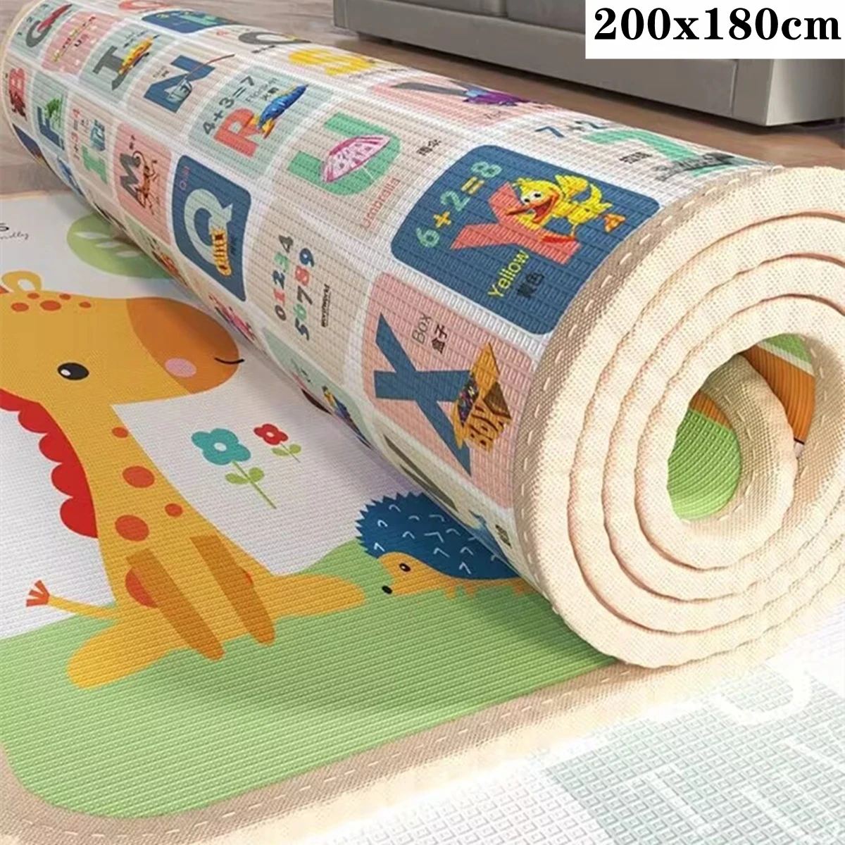 

Thick Large Size Play Mat for Children's Safety Mat 1cm EPE Environmentally Friendly Baby Crawling Play Mats Folding Mat Carpet