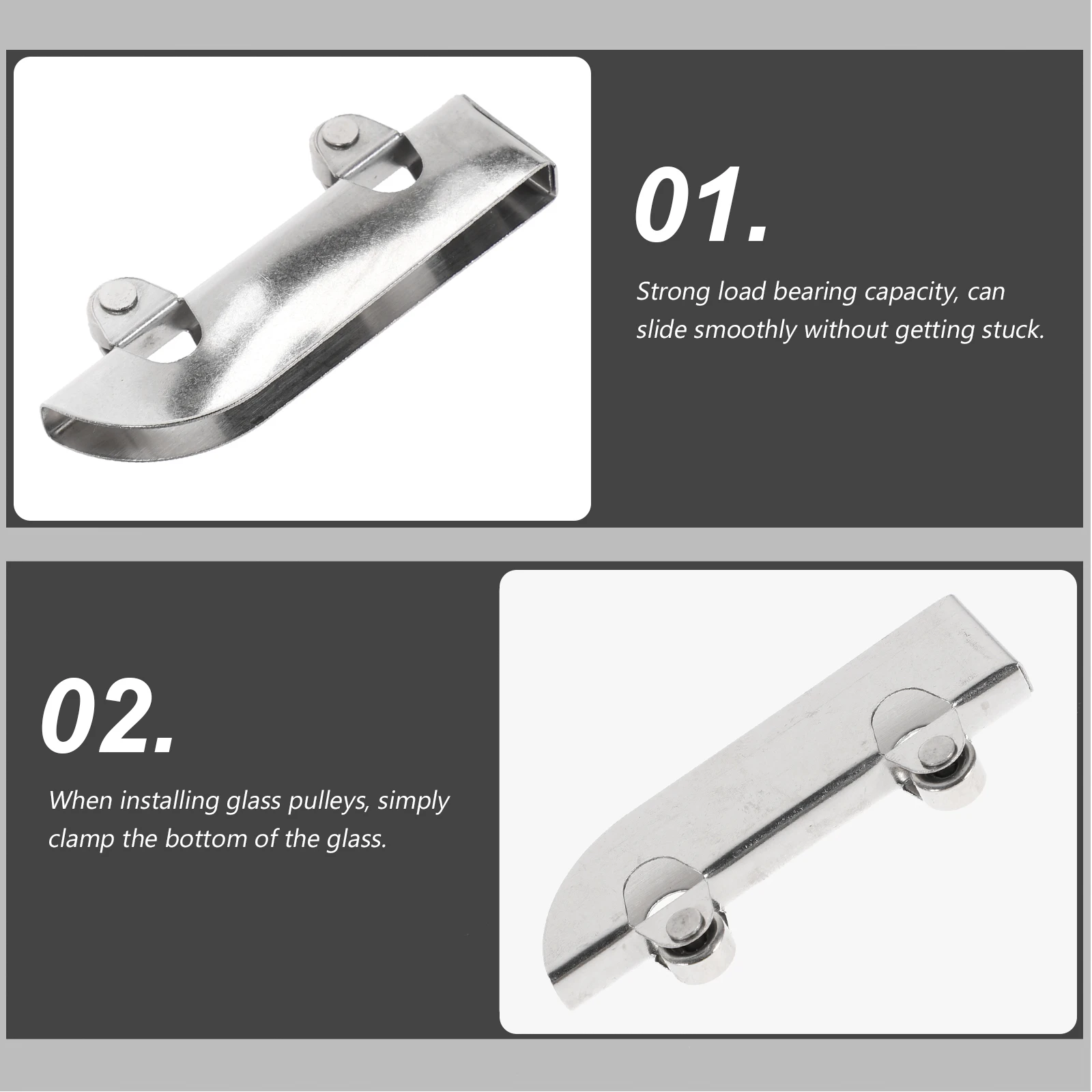 

12pcs Glass Roller Steel Cabinet Guide Pulley Sturdy Durable Smooth Heavy Duty Bearing Wheels For Display Cabinets Bookcases