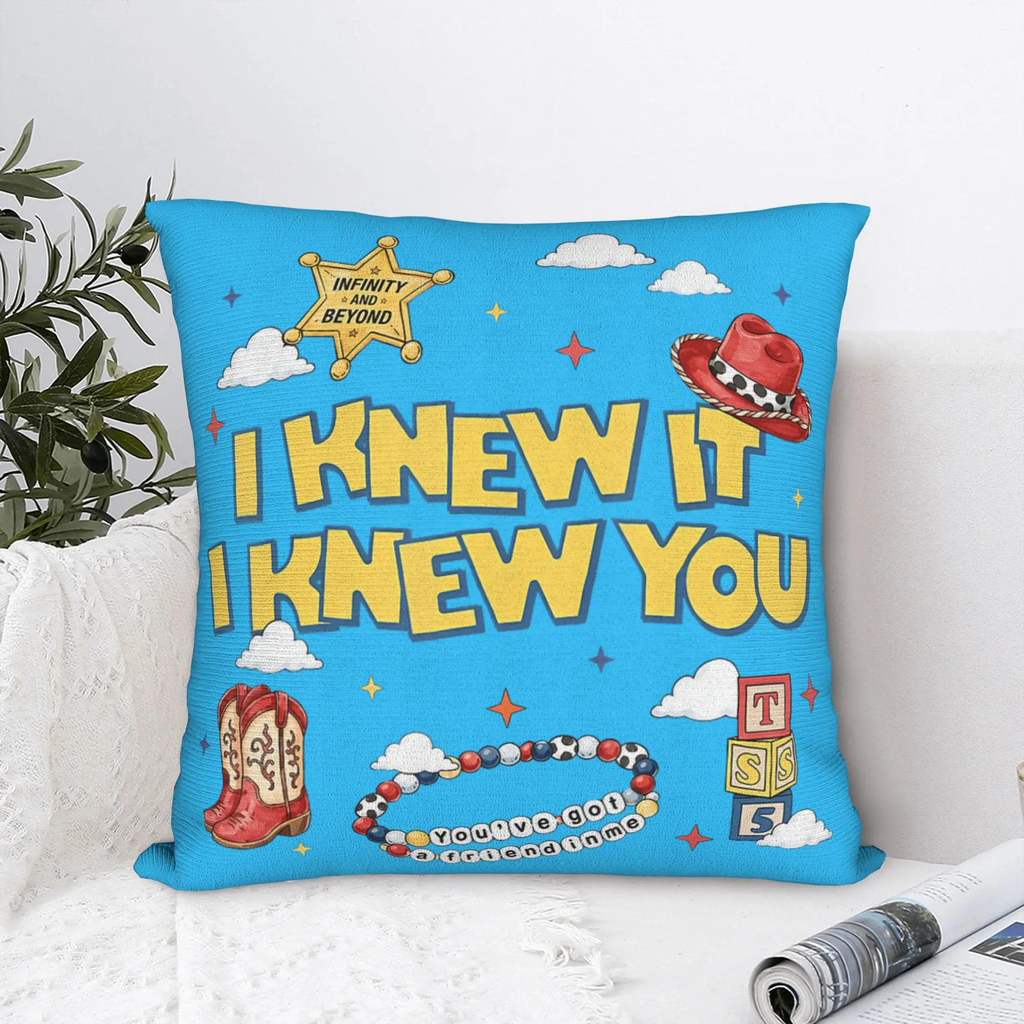 I Knew It I Knew You Square Pillow Case  Cushion Covers Funny Polyester Decor Throw Pillow Case Cover for Sofa 40*40cm