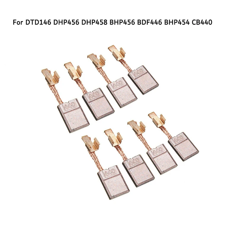 8-Piece Carbon Brush Set for Cb-440 Cb-448 Cb-436 195021-6 194427-5 194159-4 and Other Power Tools