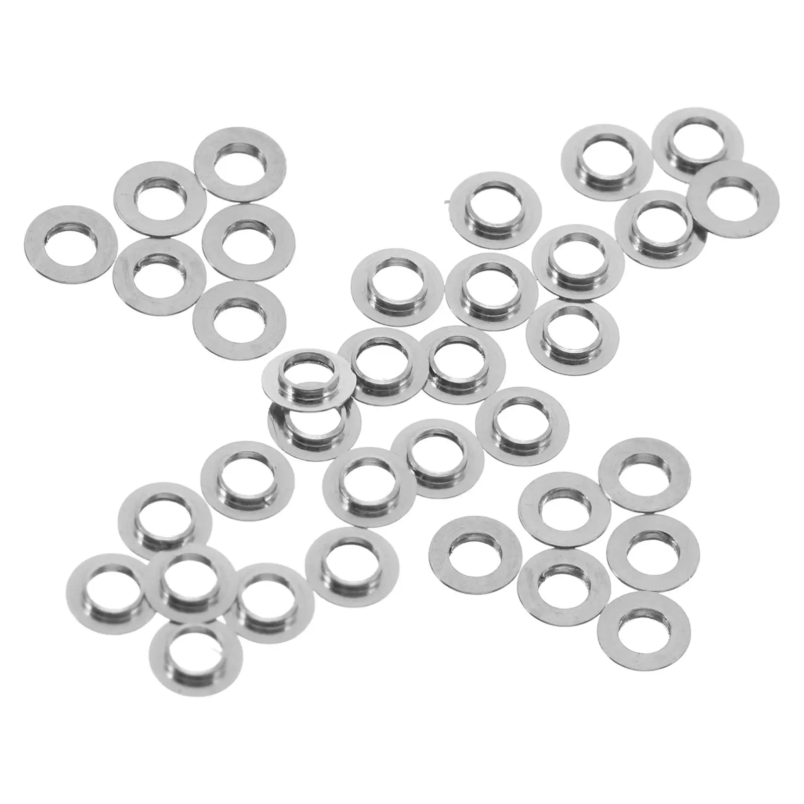 

50pcs Glasses Accessories Rimless Eyeglasses Repair Kit Stainless Steel Convex Gaskets Durable Parts Replacement