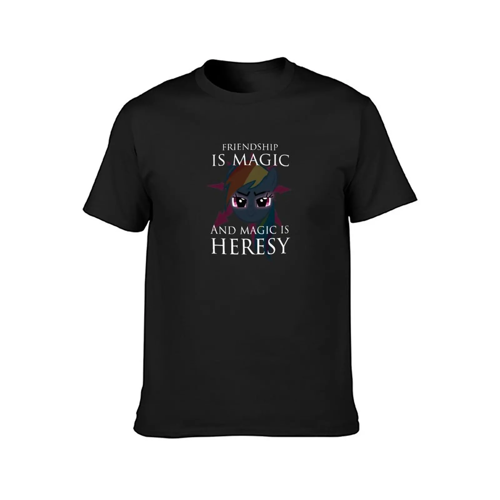 Friendship is magic, and magic is HERESY! T-Shirt Aesthetic clothing funnys tops mens clothing