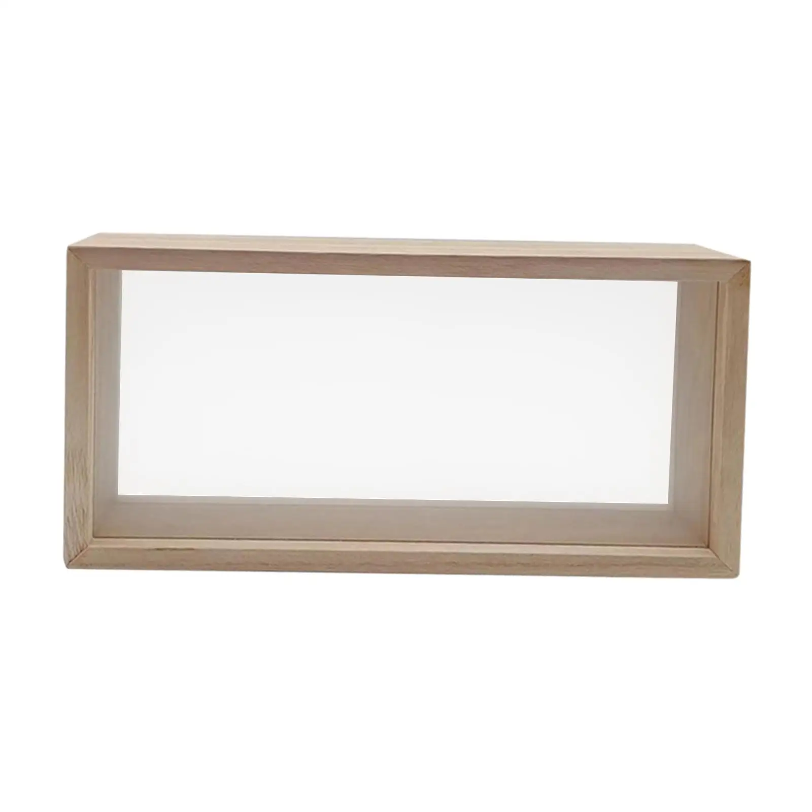 Deep Wooden Shadow Box Frame Decorative Photo Display Case for Dried Flowers for Bedroom and Gift Giving