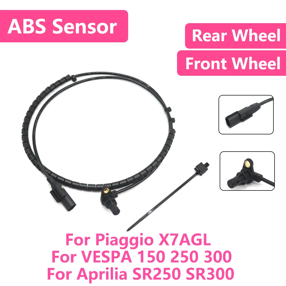 

For Piaggio X7AGL VESPA 150 250 300 Aprilia SR250 SR300 Motorcycle Front Rear Wheel Signal ABS Wheel Speed Sensor Wire Silicone