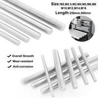M2 M3 M5 M6 M10 M16 M18 M20 Full Threaded Rod Fullys Metric Thread Rods Screws 304 Stainless Steel Bolt Stud Length 250mm 500mm