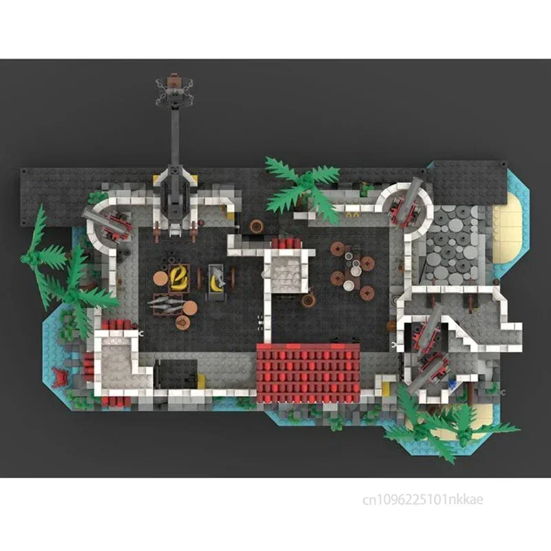 ชุดเสริม MOC สำหรับป้อมเอลโดราโด 10320 ถ้ำกลาง ท่าเรือ หอคอย ทางเข้าถ้ำ ห้องเก็บอาวุธ กำแพง ตัวต่อแบบโมดูลาร์ ของเล่น