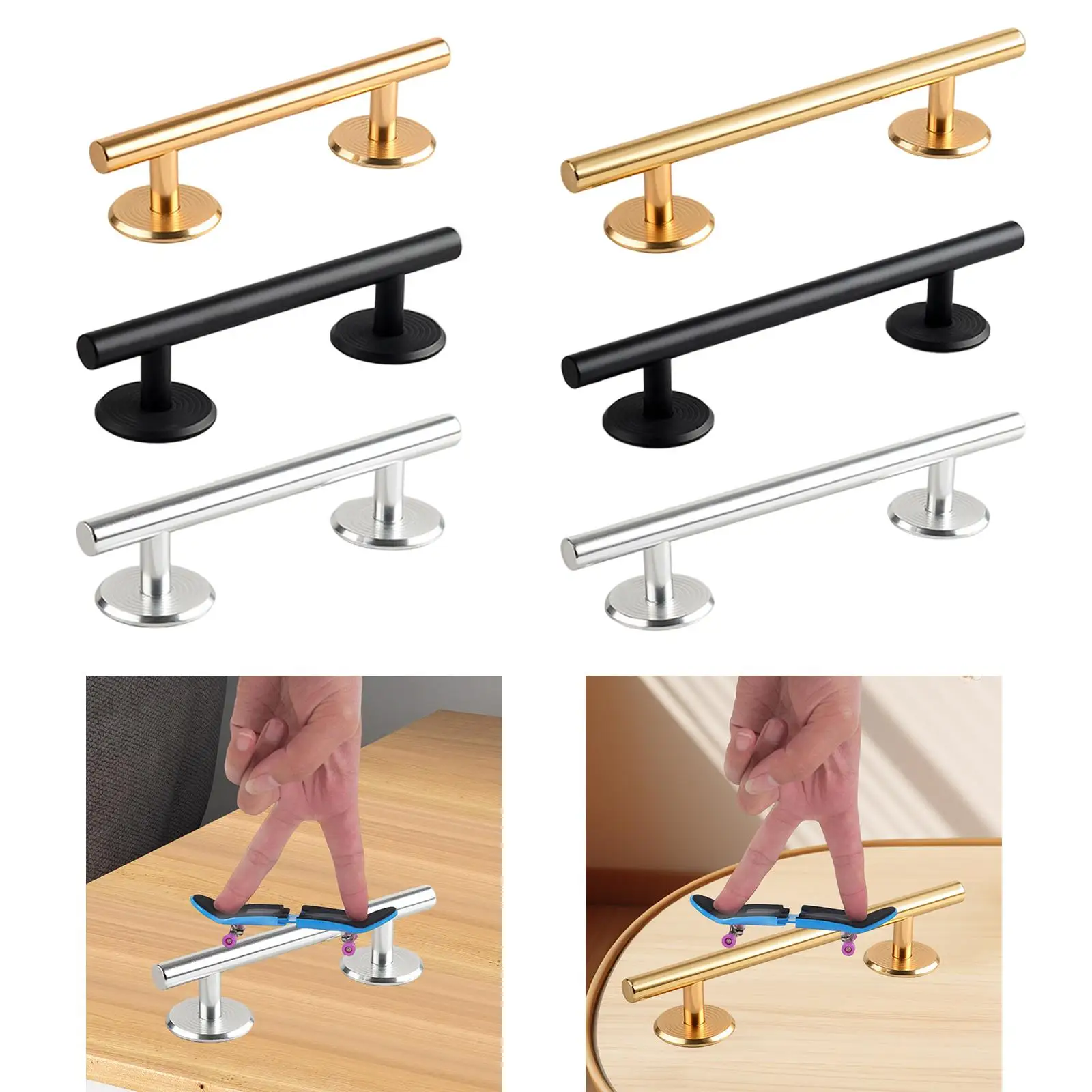 Fingerboards Round Rails Novelty Accessories Obstacle Rail Finger Mini Skateboard Rail
