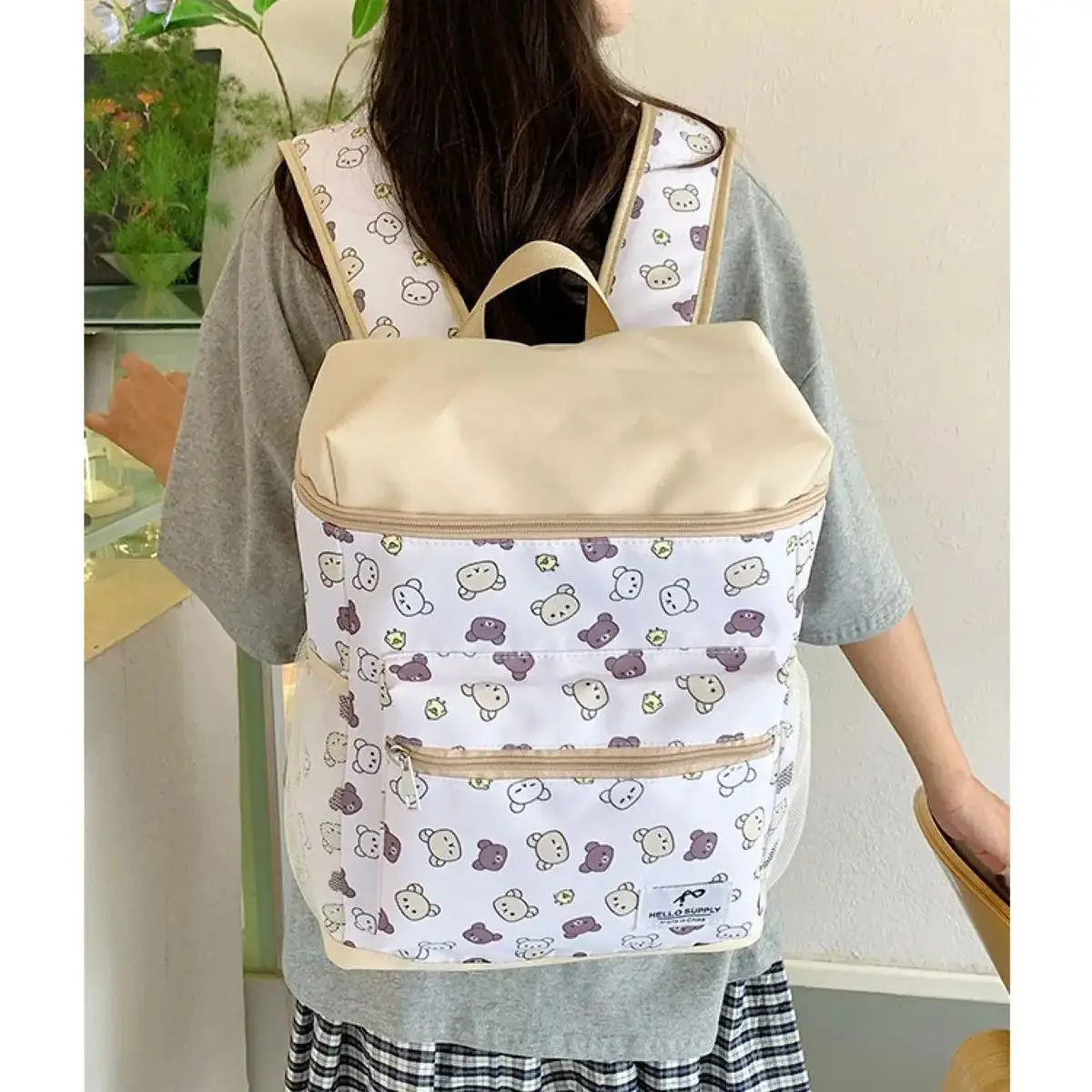 กระเป๋าเป้สไตล์เกาหลีแบบใหม่ กระเป๋านักเรียนอเนกประสงค์ กระเป๋าผู้หญิง กระเป๋าเป้เดินทาง กระเป๋าสะพายหลังสำหรับเดินทางไปทำงานทุกวัน น่ารัก น้ำหนักเบา