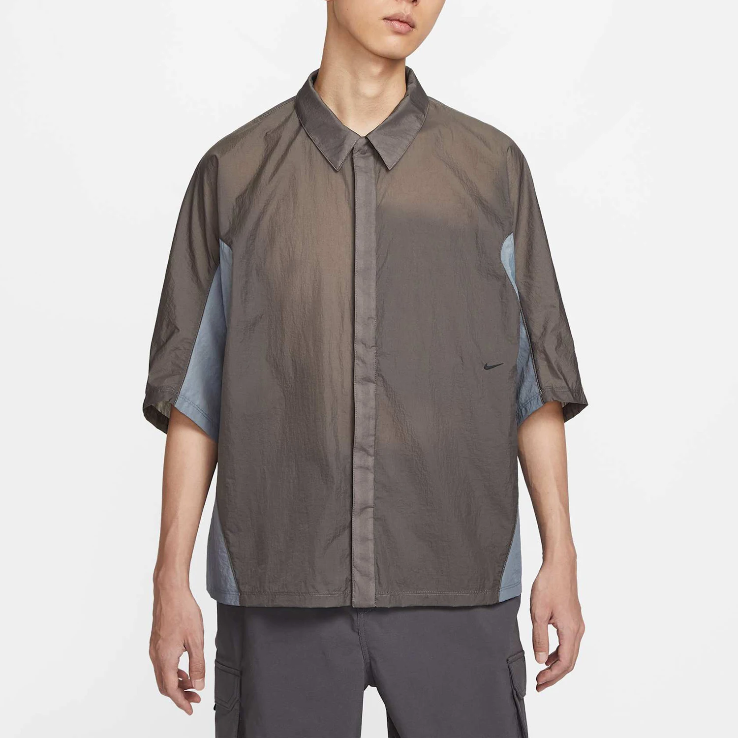 

Оригинальная мужская повседневная спортивная рубашка Nike UTILITY SHIRT с коротким рукавом IF8329-289