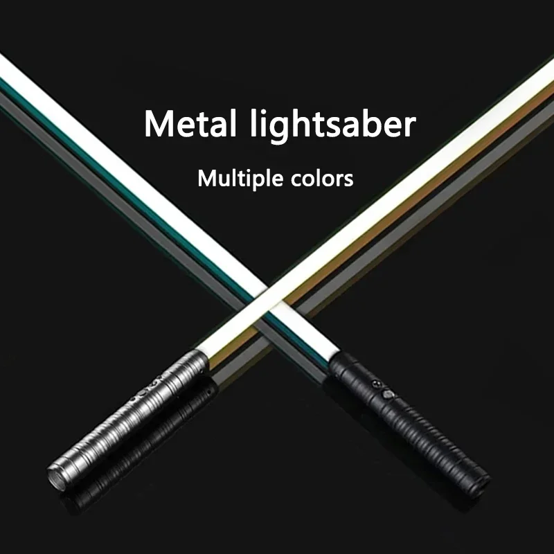 RGB Metal Laser Lightsaber Cosplay Light Saber Sword Sabre De Light Kpop Lightstick Sword Rave Weapon Toys Flashing Weapon