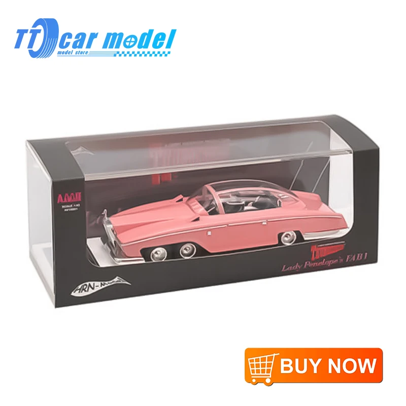 Car  1/43  ROLLS ROYCE FAB1 LADY PENELOPE’S THUNDERBIRDS  Resin Car Model Collectible Toy Gift Souvenir Display Ornaments