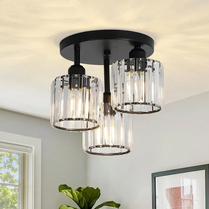 Modern Luxury Ceiling Crystal Chandelier Decoration Home Furniture Living Room Hanging Ceiling Lamp Kitchen Light Led Lighting