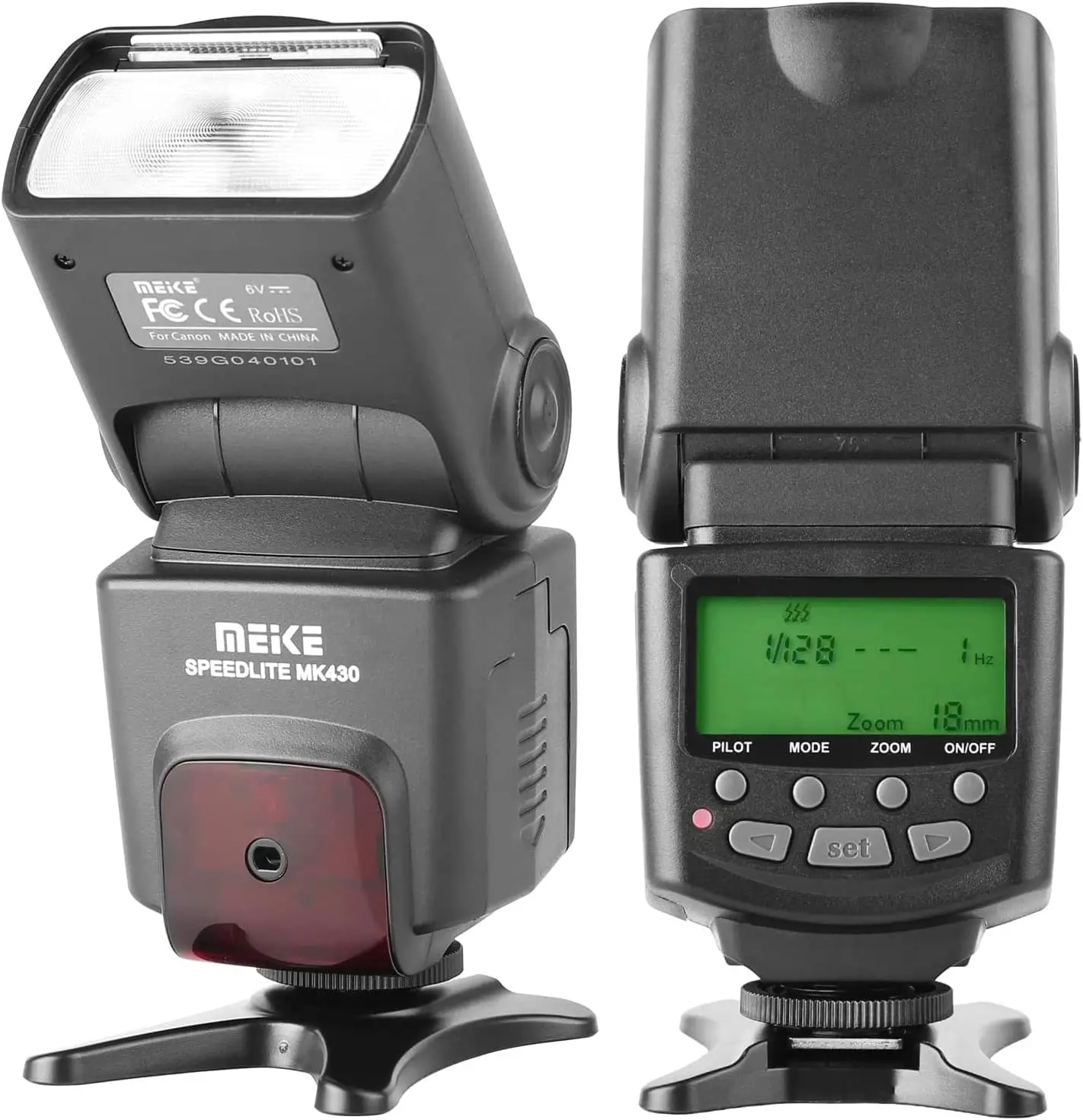 

Вспышка E-TTL для камеры с ЖК-дисплеем, совместимая с цифровыми зеркальными камерами Canon, крепление на горячий башмак