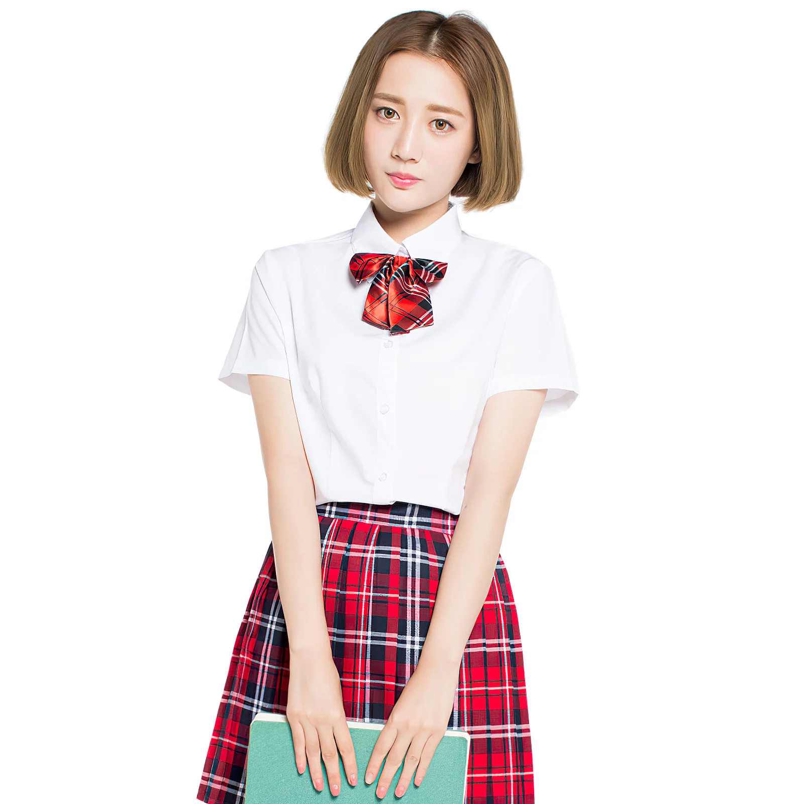 1 pezzo camicia uniforme scolastica bianca in stile giapponese manica corta comoda e traspirante camicia uniforme Jk per ragazze taglia M vestito estivo