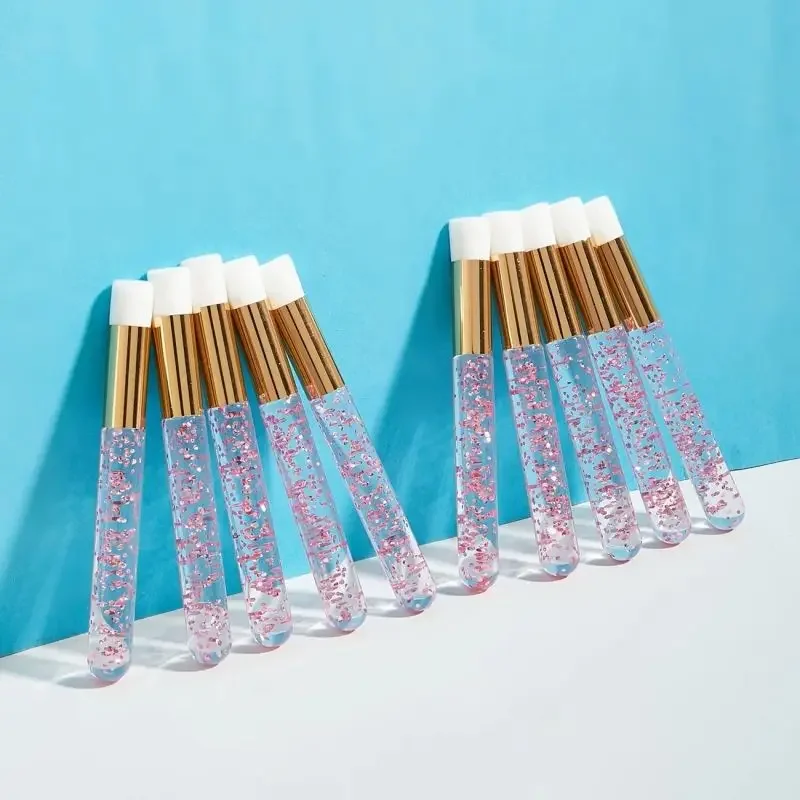 Ferramenta de limpeza profissional 10 peças escovas de limpeza de extensão de cílios de cristal-escova de limpeza profunda de poros do nariz, sem necessidade de bateria