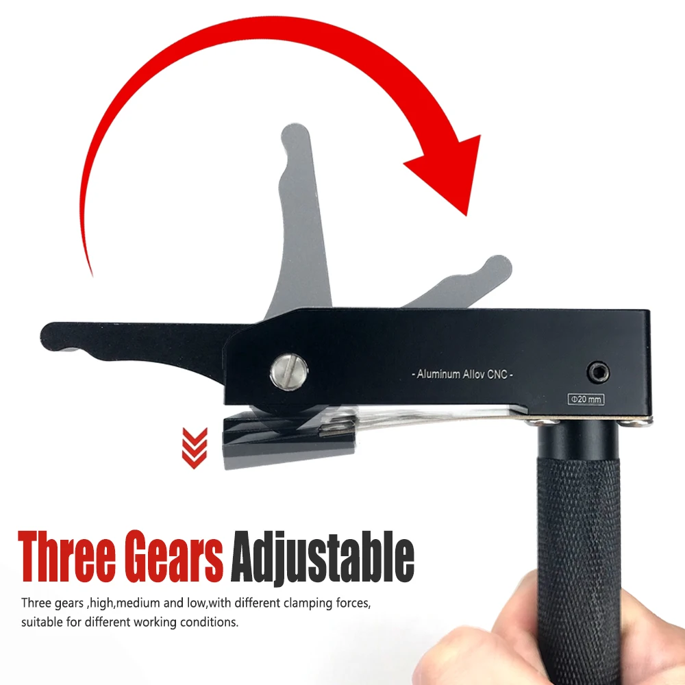 

New Quick Release Bench Hold Down Clamp, Heavy Duty 19/20MM Dog Hole Tool for Woodworking Benches, Fast Fixed Desktop Clamp Kit