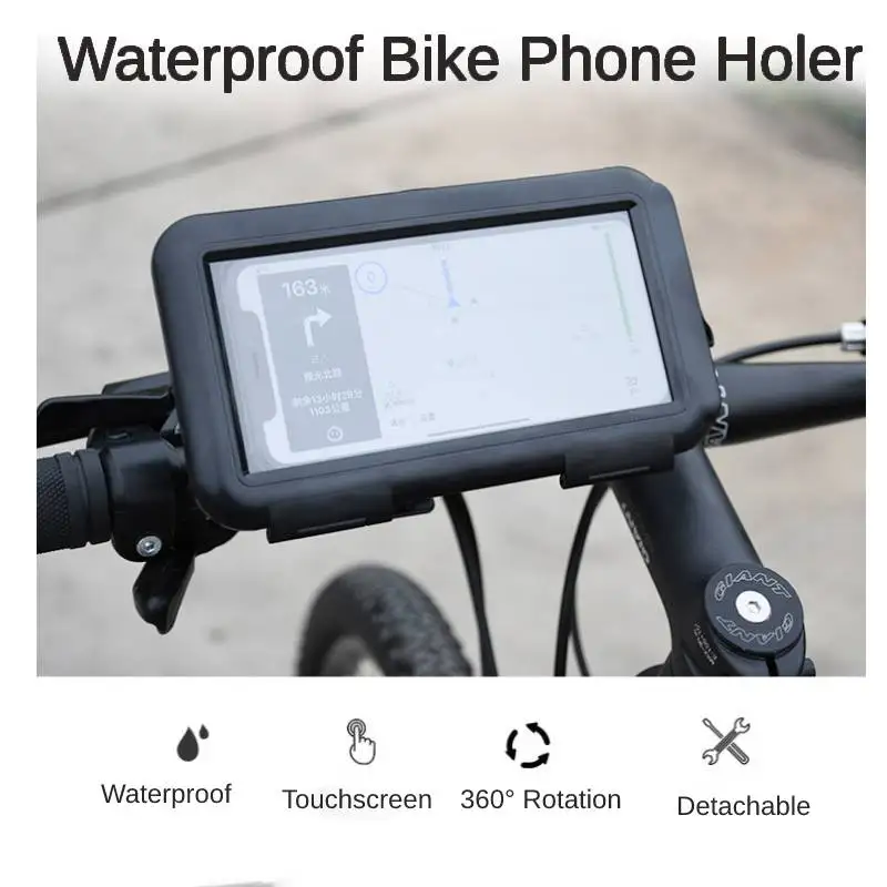 دراجة كهربائية حامل هاتف المحمول دراجة نارية قوس الملاحة المحمول ATV في الهواء الطلق ركوب الدراجات مقاوم للماء حامل ل 6.5/7 بوصة