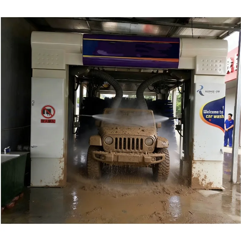 360° Fully Automatic Touchless Car Wash Machine  High Pressure System PLC Control Commercial Use for Gas Station Factory Direct
