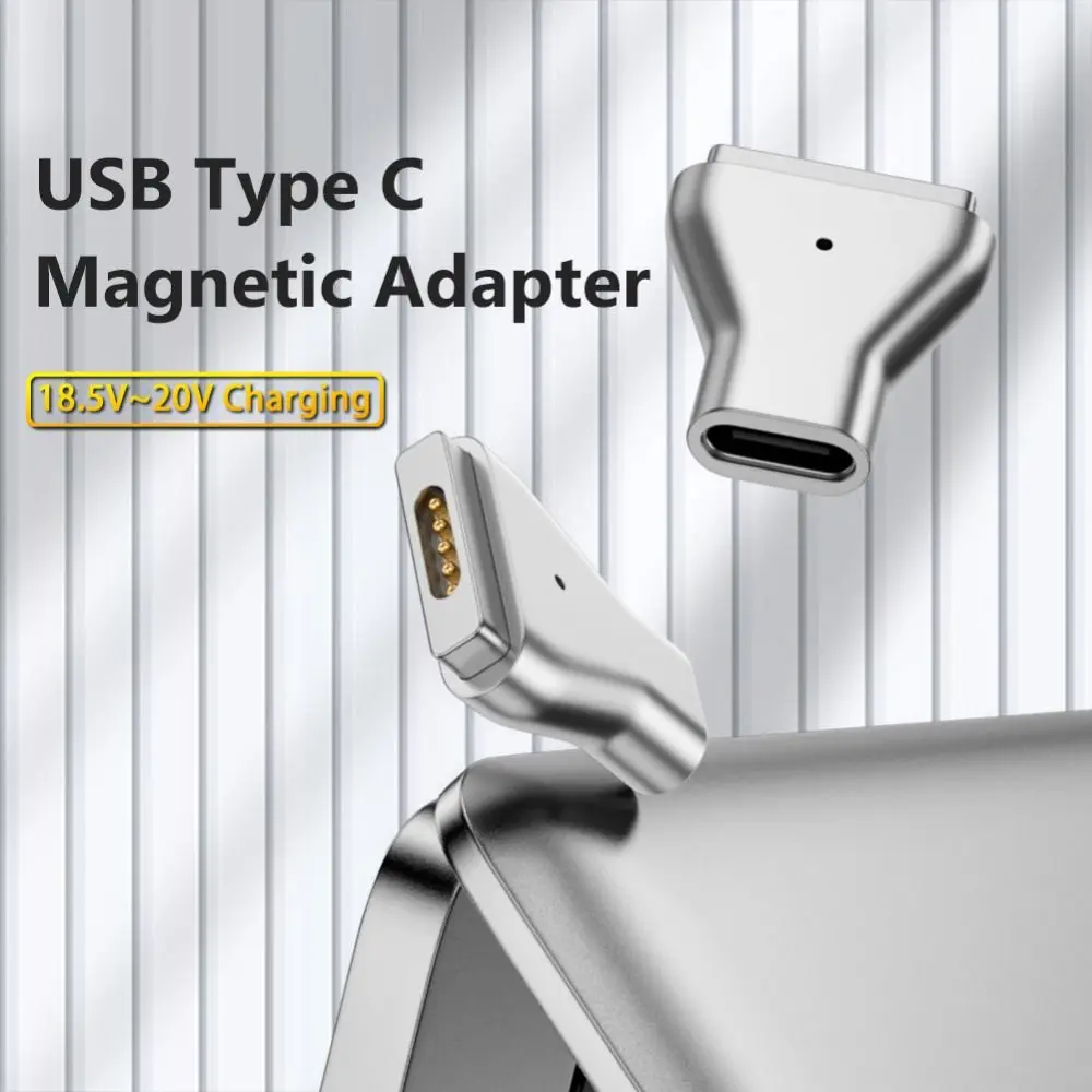 Portable PD Quick Charging Connector T-Tip USB C Adapter Plug Converter Type C to Magsafe 2 Magnetic For MacBook Air/Pro