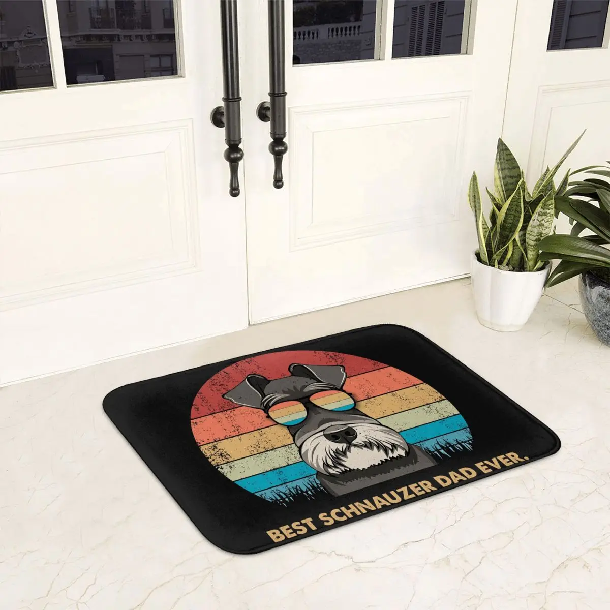 Beste Schnauzer Papa jemals Fuß matte rutsch feste super saugfähige Bade matten Home Eingang Teppiche Küche Schlafzimmer Teppich Outdoor Fuß polster