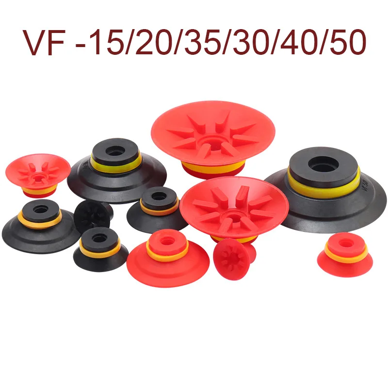 10 PCS VF VB Suction Cups Vacuum Sucker Red Silicone Sucker Single/Double Layer of Resistance to High Temperature Oil Chuck