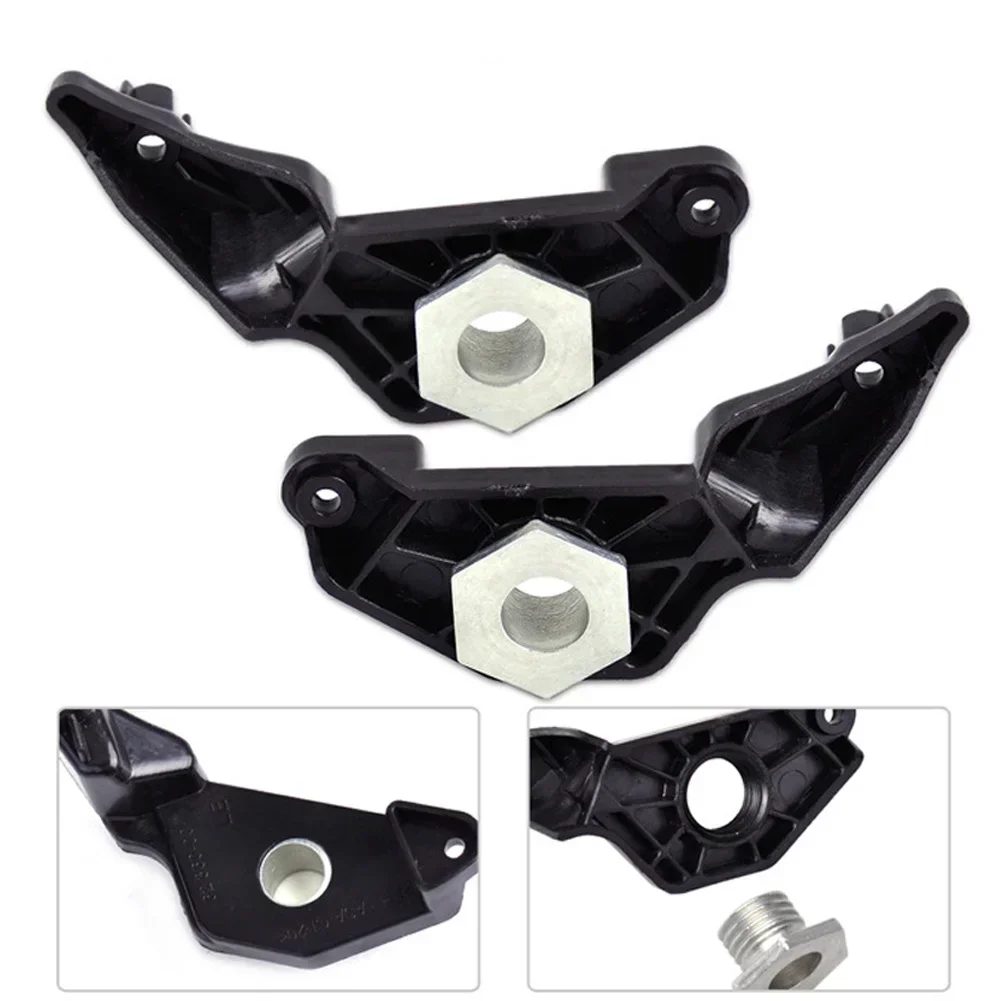 4 Pcs Car Headlight Bracket Mount Holder Clips Set Right + Left For BMW E60 E61 525i 530i 540i 545i 550i 63126941478 63126942478