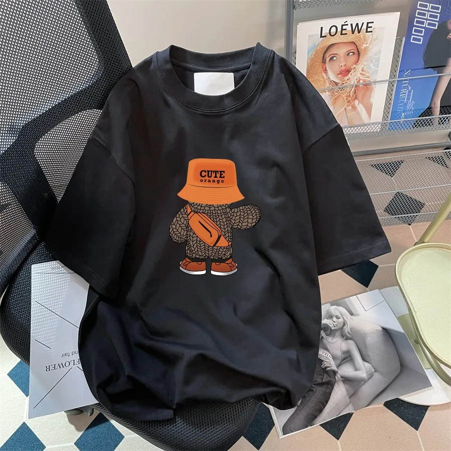 

Street Sle ort Sve T-irt ex Summer Casual Loose Fit Cotton Youth Faion Brand Tagl Tailend Batch Design Top