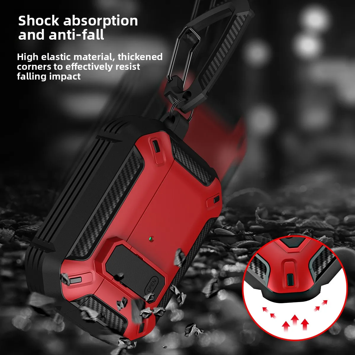 에어팟 프로 3 케이스 듀얼 컬러 보호 케이스 블루투스 헤드셋 케이스 충격 방지 커버 에어팟 1 2 3 4 프로 또는 프로 2세대용