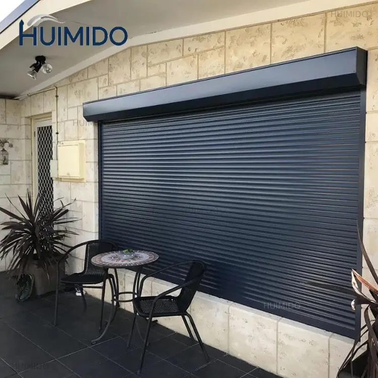 Aluminum alloy rolling shutter doors and windows European-style villa household electric remote control anti-theft