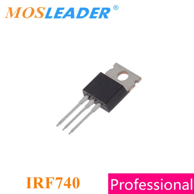 Mosleader IRF740 TO220 100PCs, N 채널 10A, 400V, IRF740PBF, 중국산 하이 퀄리티