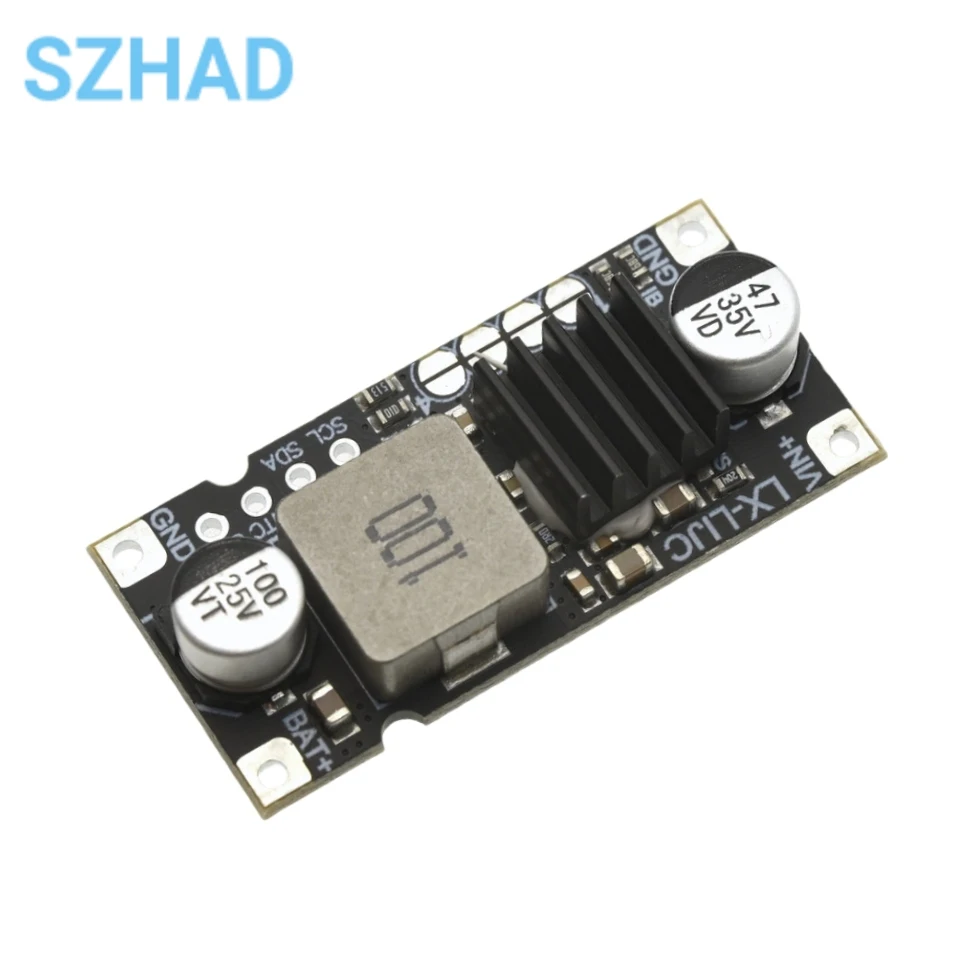 Módulo step-down de carregamento de bateria de lítio DC5V-26V 1S/2S/3S/4S 3A 40W com corrente de proteção de temperatura ajustável