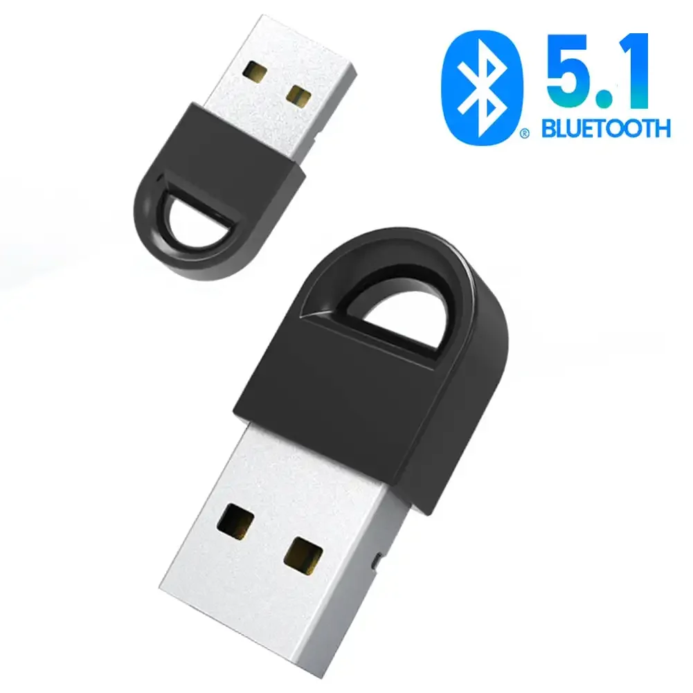 USB Bluetooth 5.1 Dongle Adapter for PC Speaker Wireless Mouse Music Audio Receiver Transmitter Bluetooth for Car