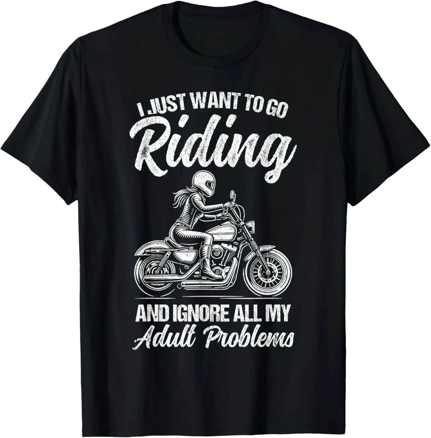 

Motorcycle lovers girl riding motorcycle biker women T-Shirt Motorcycle