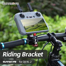 Sunnylife accessories Aluminum Alloy Remote Controller Bicycle Holder Clamp Action Camera Bracket Mount for AIR 3 DJI RC 2