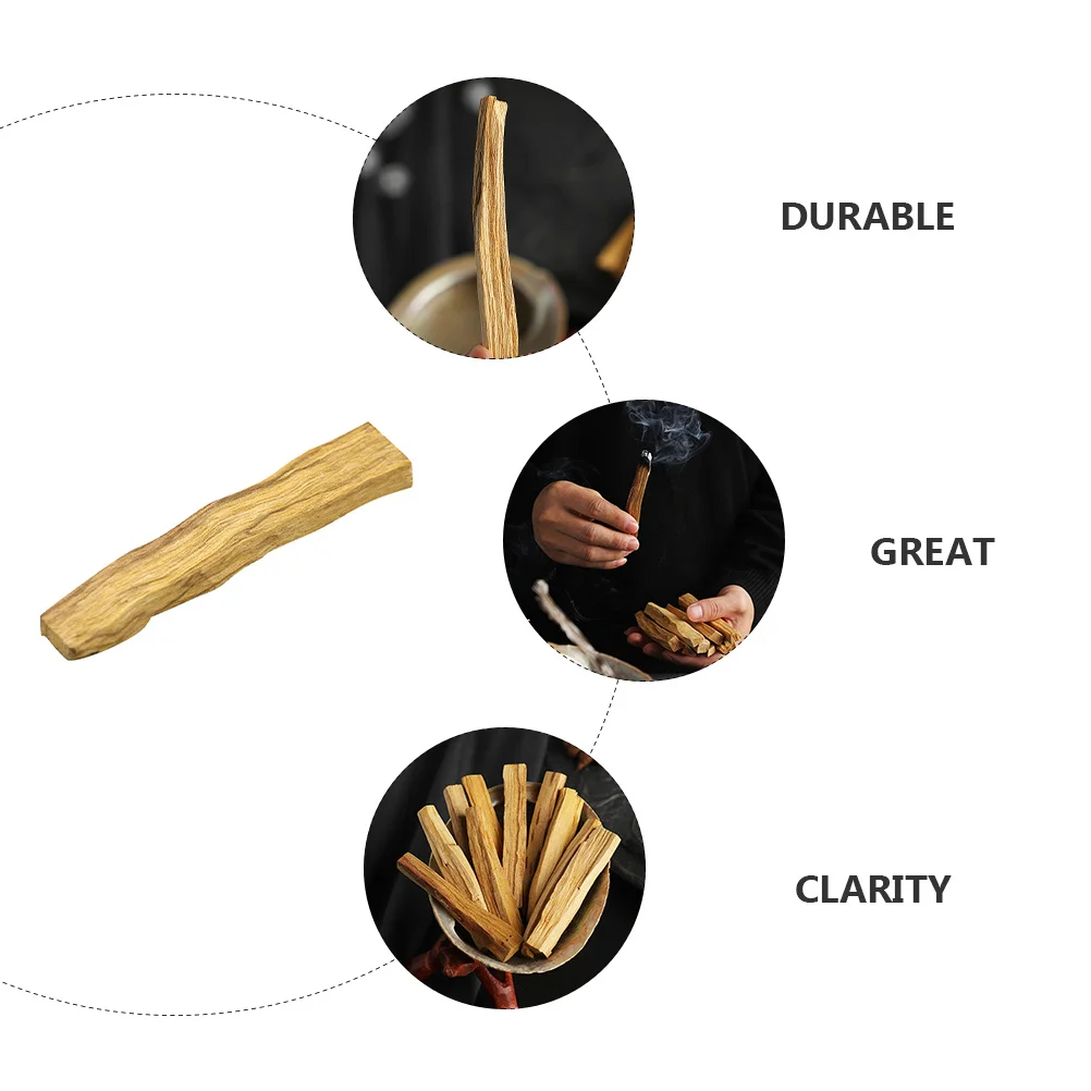 

2pcs Aromatherapy Purifying Incense Natural Wooden Meditation Sticks For Home Office Yoga Ceremony Smudging Sticks