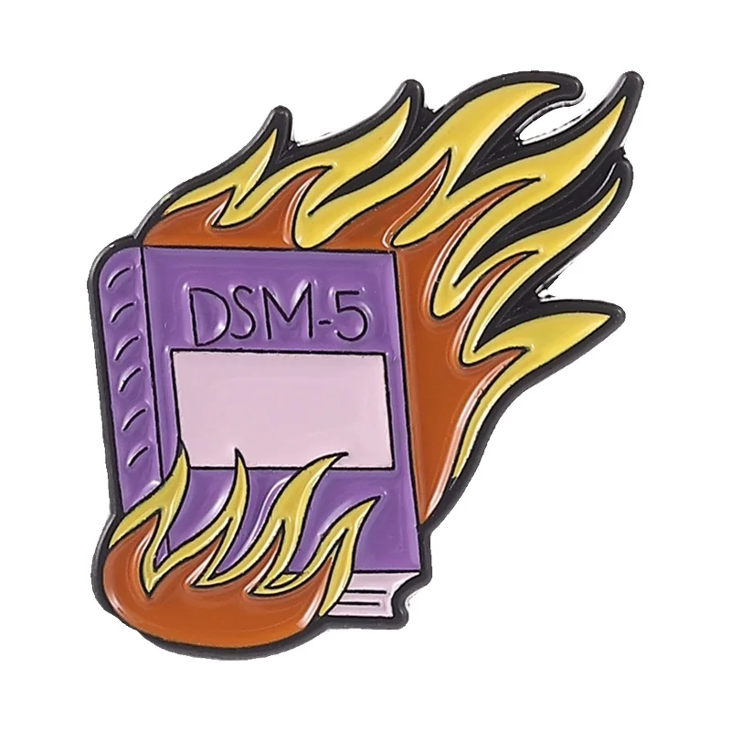 Эмалевые-значки-броши-пины-с-изображением-горящих-книг-по-мотивам-dsm-5-для-протестирования-в-поддержку-людей-с-аутизмом-СДВГ-нейродивергенцией-а-также-для-тех-кто-занимается-вопросами-психического-здоровья-Ювелирные-изделия-и-подарки-для-друзей