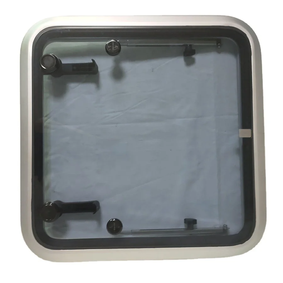 Square Marine Boat Skylight Escape Hatch Window Roof Deck Hatch for Boats Yacht RV