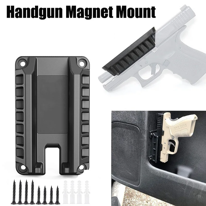 Tactical Magnetic Gun Holster Holder Gun Magnet Mount Concealed Quick Draw Loaded Fits Flat Top Handguns Hunting Hot Sales