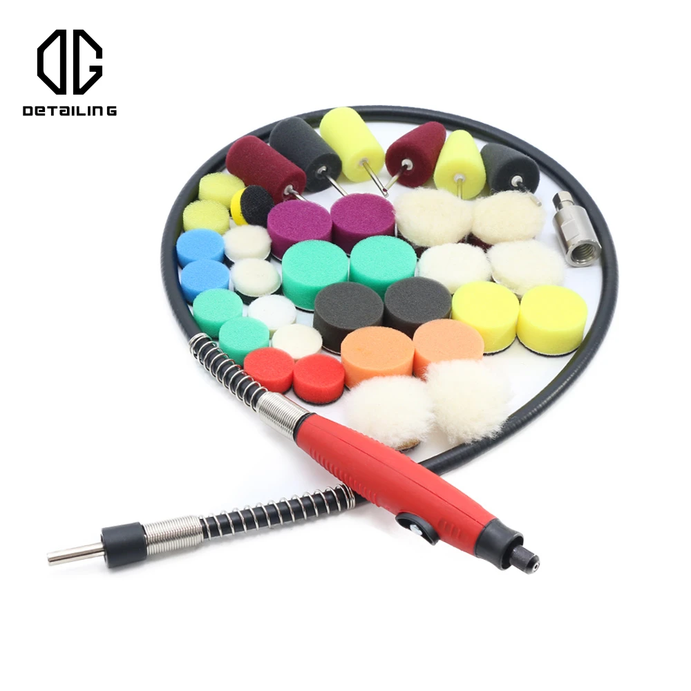 DETAILING Mini Sponge Buffing Pad, M14 Thread for Car Rotary Polisher & Drill Attachment