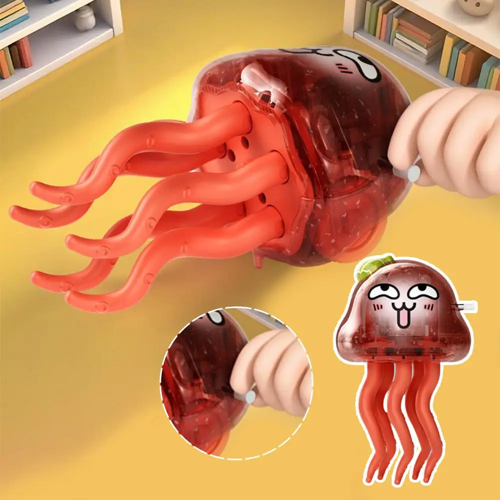 لعبة الأخطبوط الربيعية الراقصة السحرية لتجنب العوائق التلقائية صوت ديناميكي وضوء ثمانية مخالب كرتونية ملتوية