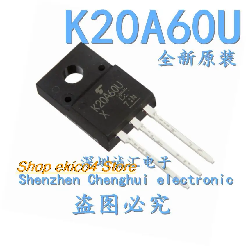 5pieces Original stock  K20A60U  20A600V TO220  MOS