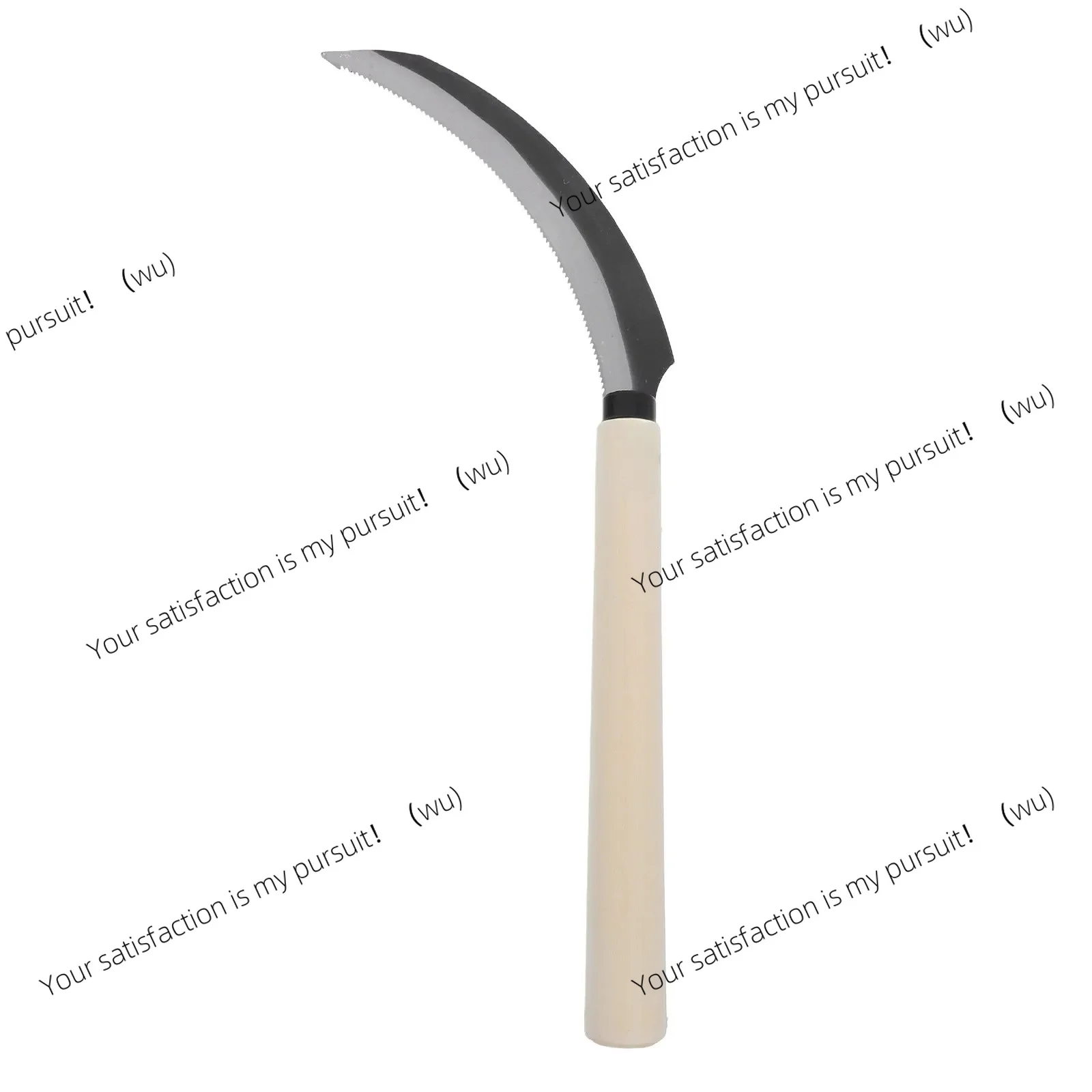For Rice Grass Cutting Farming Cultivating Handheld Serrated with Solid Wood Handle Garden Weeding Tool