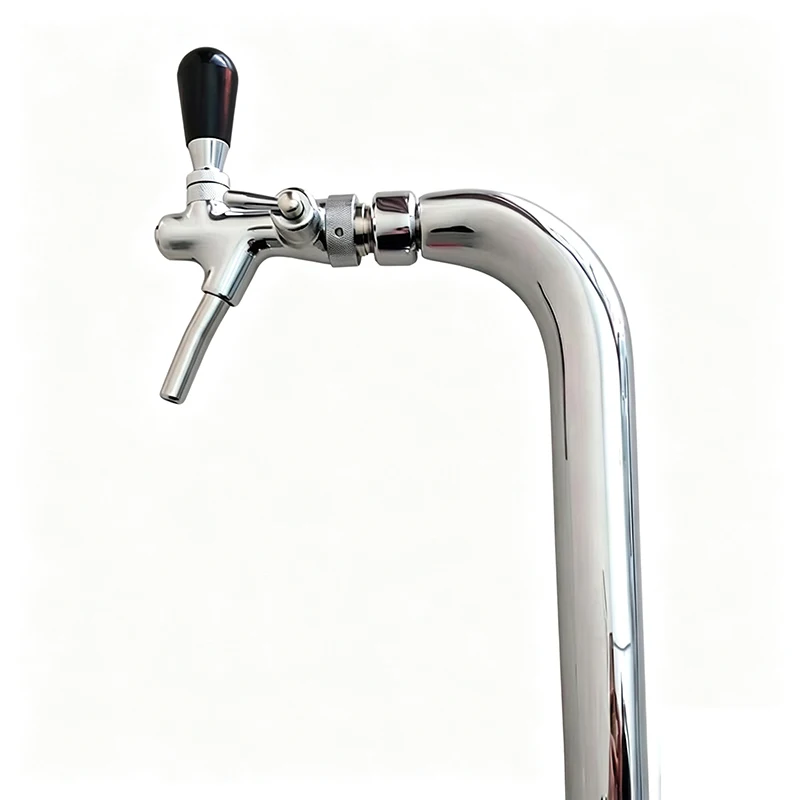 Cobra Beer Tower,One Way Tower,Brass Material with Cooling Lines,Beer Tap, One Ring, Good Look for Bar