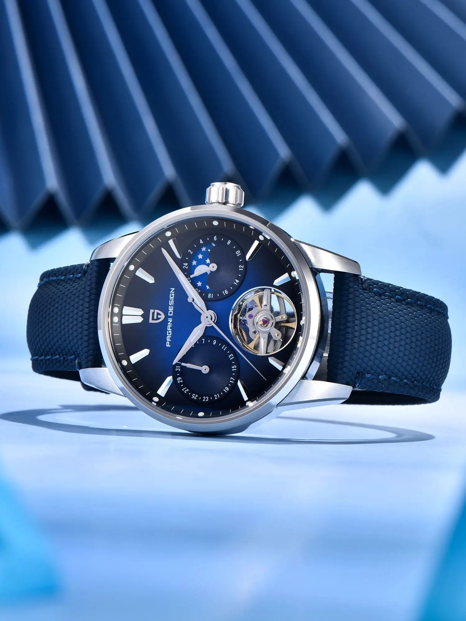 Pagani Design 2025 Nieuwe 41 MM Luxe Automatische Mechanische herenhorloge Roestvrij Staal 100 m Waterdicht Pilot Horloge reloj hombre - afbeelding 2