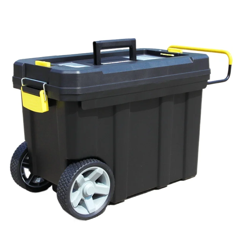 

Trolley Box Double Layer Removable Box Large Plastic Thickened Wheeled Tool Cart