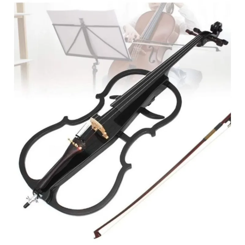 

Полноразмерный электрический набор для виолончели 4/4, стильный внешний вид, с портативной сумкой для переноски и аксессуарами, для начинающих (без батареи)