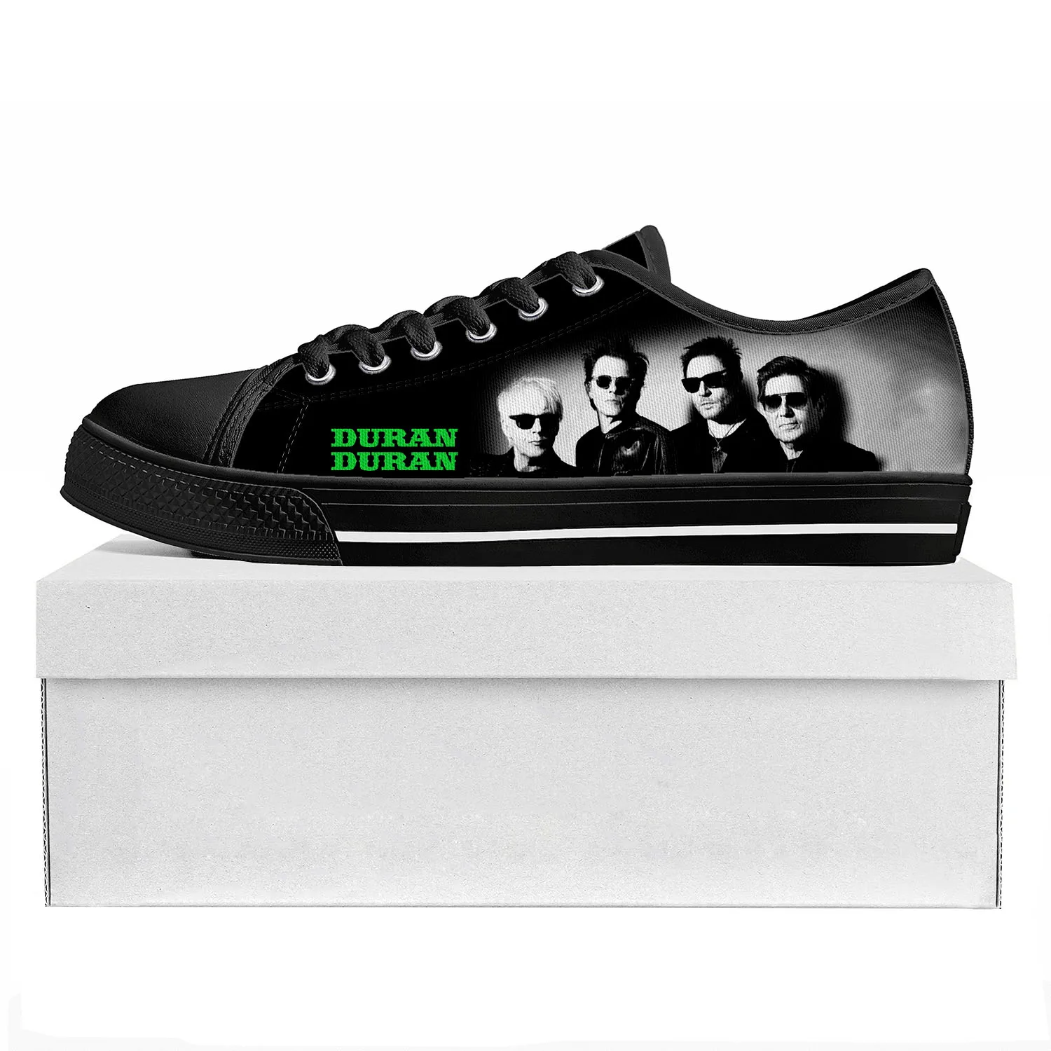 Dance Rock Band Duran Duran Fashion Low Top High Quality Sneakers Mens Womens Teenager Canvas Sneaker Couple Shoes Custom Shoe