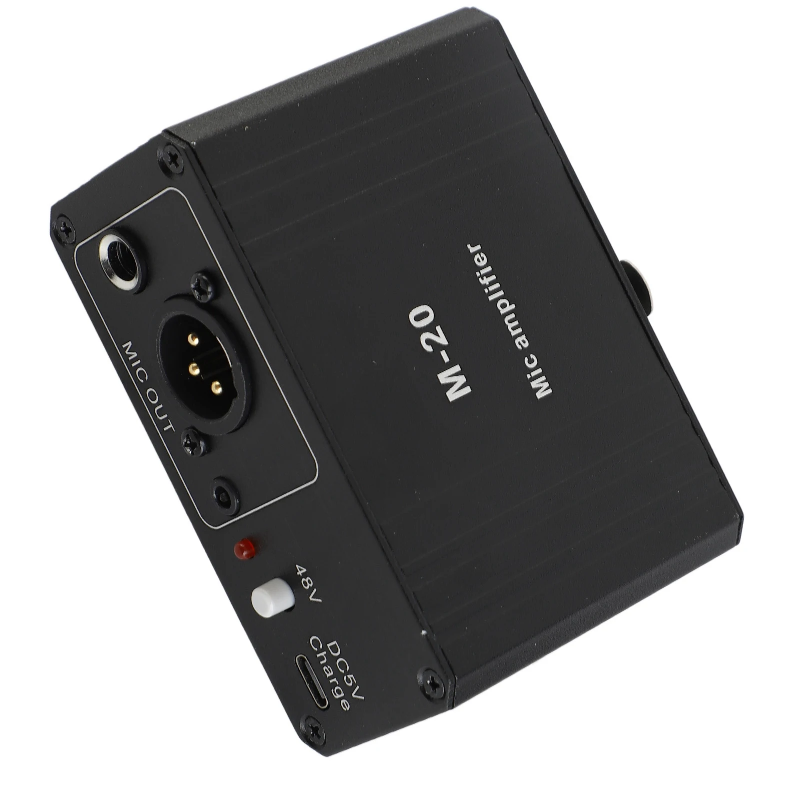 Portable Microphone Preamp High Gain 48V Phantom Power XLR Output Mic Preamplifier for Dynamic and Condenser Microphones Booster view 5