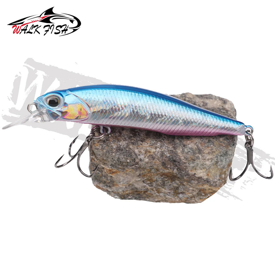 WALK FISH Sinking Minnow 7.5cm 5g Jerkbait Fishing Lure Professional Hard Bait Crank Wobbler Slow Diving Pesca Swimbait Pesca