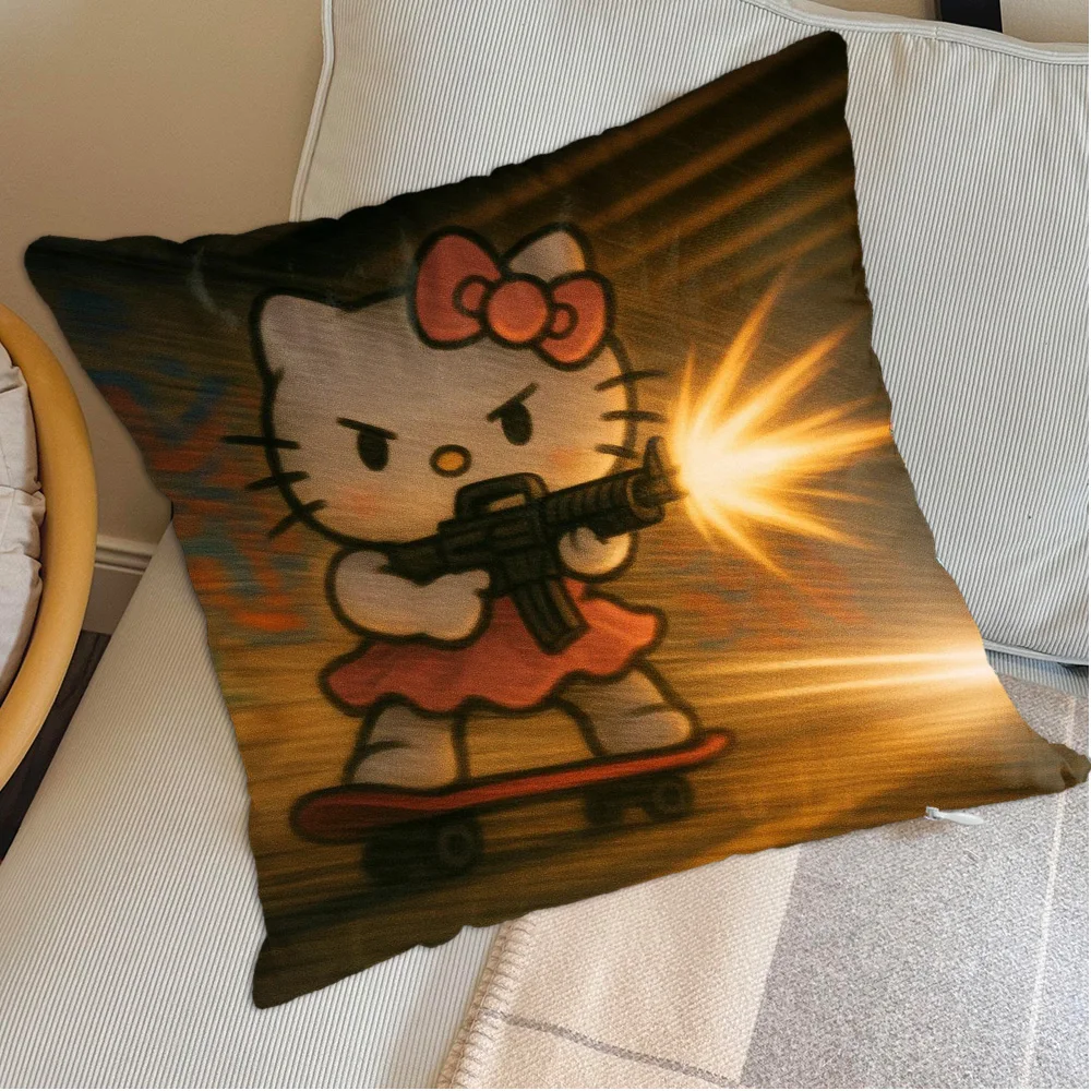 Kawaii H-Hellokittys كيس وسادة النوم سادات الزخرفية جديد عيد الميلاد الديكور 2026 وسادة الزينة ديكورات المنزل #2